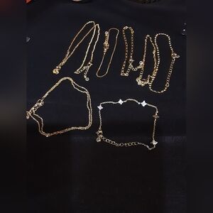 Elegant Gold Women's 8pc Bracelet Set As Shown On Screen J231